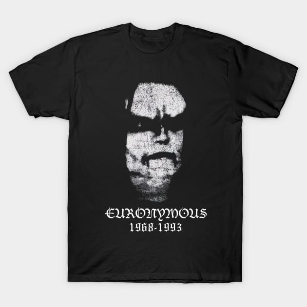 Euronymous Norwegian \m/ Black Metal RIP Tribute T-Shirt by darklordpug